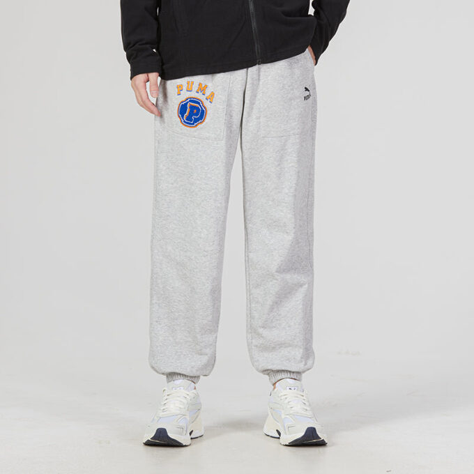 Team Pants Tr Logo Byxor ”Grå”