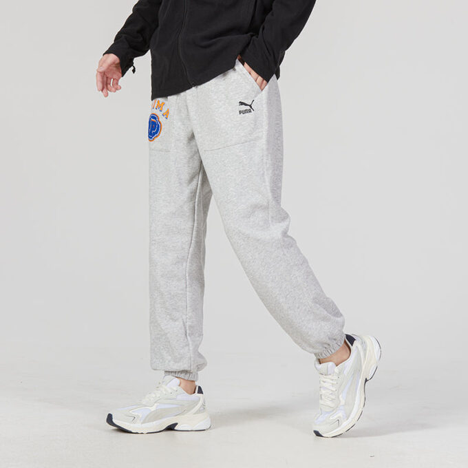 Team Pants Tr Logo Byxor ”Grå”