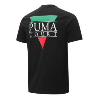 Tennisklubbens grafiska t-shirt ”Svart”