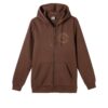 Tonal Sportswear Logo Zip Hoodie ”Brun”