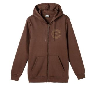 Tonal Sportswear Logo Zip Hoodie ”Brun”