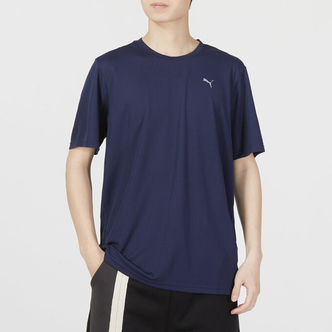 Träningslogotyp T-shirt ”Marinblå”