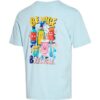 Tryckt Casual T-shirt ”Blå Gul Rosa”