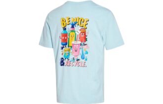Tryckt Casual T-shirt ”Blå Gul Rosa”