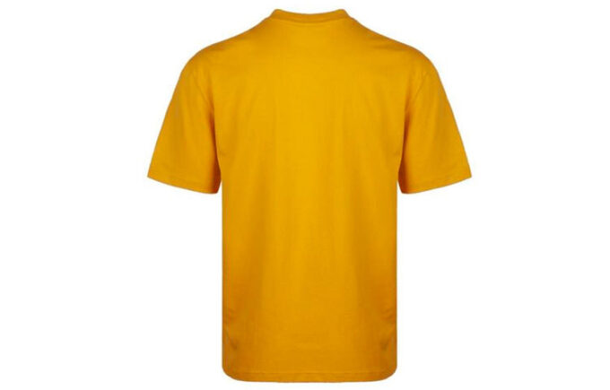 Tryckt Kortärmad T-shirt Herr Guld