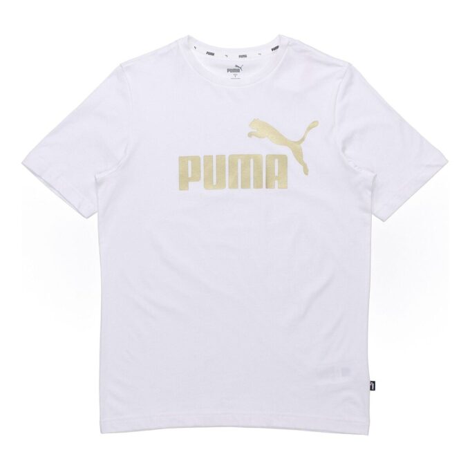 Tryckt kortärmad t-shirt ”Vit”