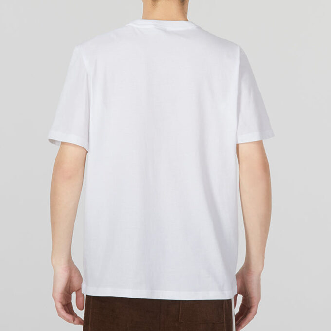 Tryckt kortärmad t-shirt ”Vit”
