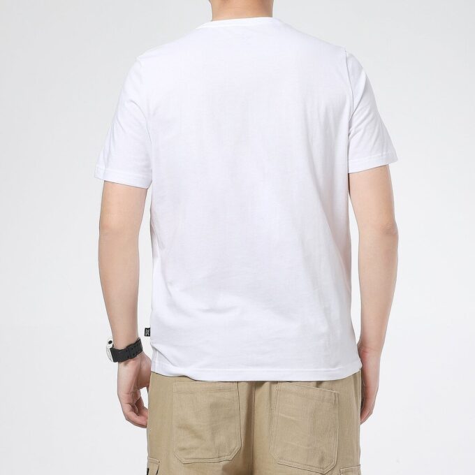 Tryckt kortärmad t-shirt ”Vit”
