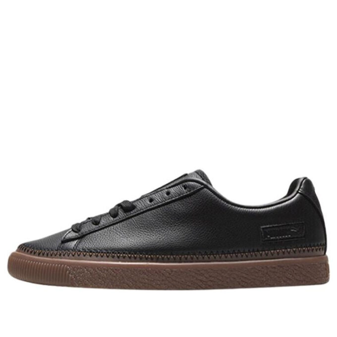 Unisex Basket Stitched Låga Sneakers Svarta/Bruna