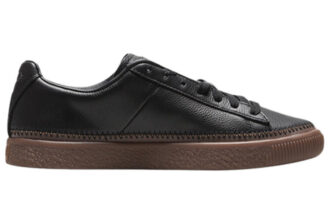 Unisex Basket Stitched Låga Sneakers Svarta/Bruna