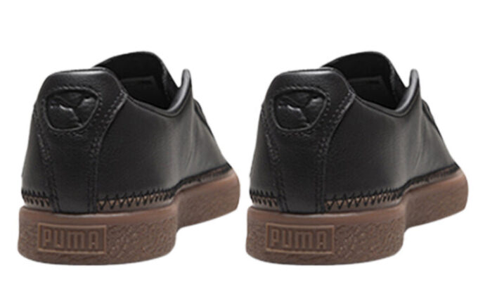 Unisex Basket Stitched Låga Sneakers Svarta/Bruna