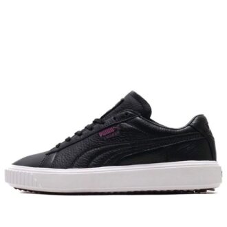 Unisex Breaker Lädersneakers Svarta