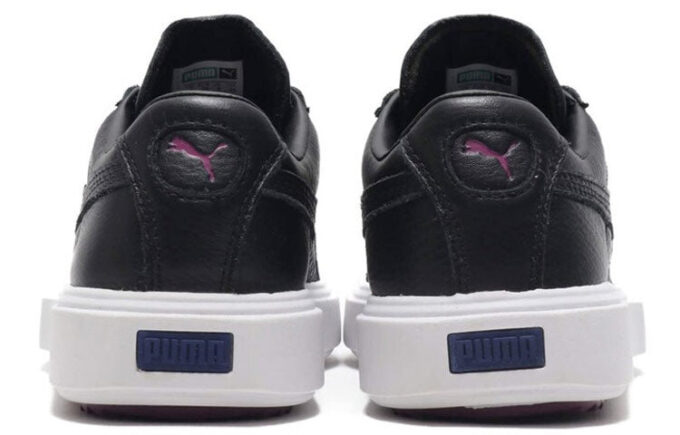 Unisex Breaker Lädersneakers Svarta