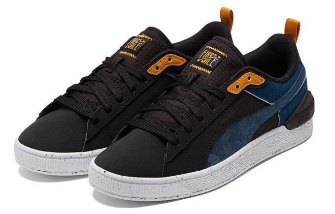 Unisex Mocka Bloc Låga Sneakers Blå/Svarta