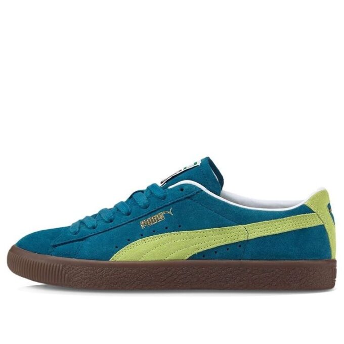 Unisex mocka Vtg sneakers blå/gröna