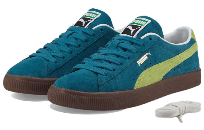 Unisex mocka Vtg sneakers blå/gröna