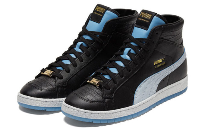 Unisex Ralph Sampson 70 Mellanlagersneakers Svarta/Blå