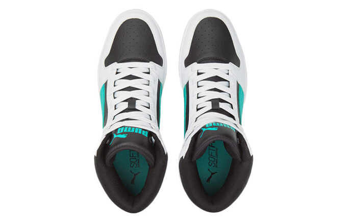Unisex Rebound LayUp Mid-Top Svart/Vit/Grön