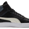 Unisex Shuffle Mid-Top Sneakers Svarta/Vita