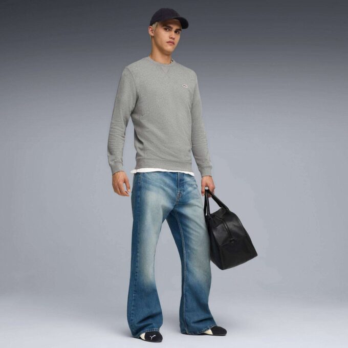 Wardrobe Essentials Mocka Herrtröja med Rund Hals Wardrobe Essentials Mocka Herrtröja med Rund Hals
