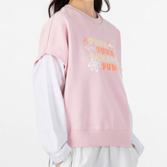 (WMNS) 2-Fer Grafisk Linne Logotyp ”Rosa”