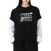 (WMNS) 2-Fer Grafisk Linne Logotyp ”Svart”