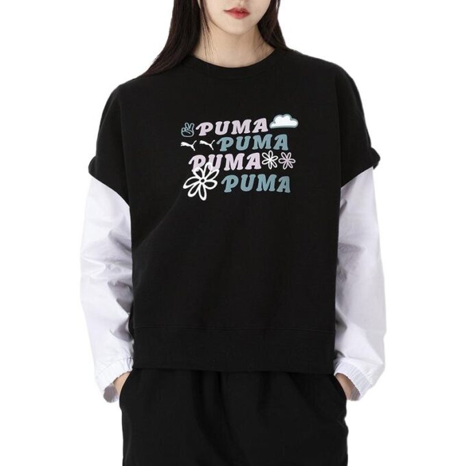 (WMNS) 2-Fer Grafisk Linne Logotyp ”Svart”