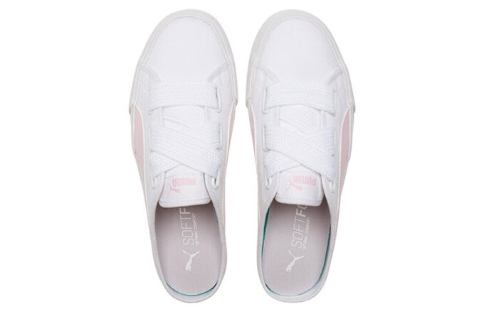 (WMNS) Bari Mule Ribbon Casual Skateboardskor Vita Rosa
