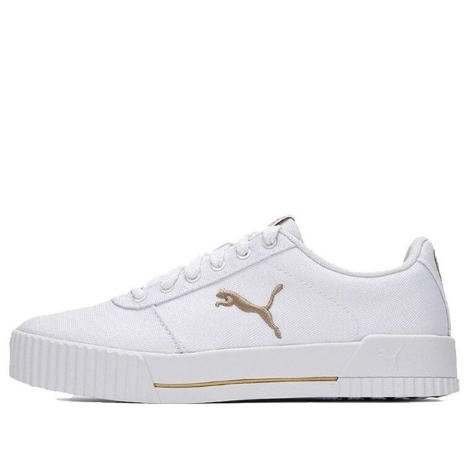 (WMNS) Carina Summer Cat Fritidsbrädeskor Vita/Gyllene