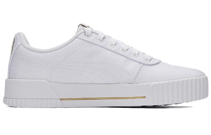 (WMNS) Carina Summer Cat Fritidsbrädeskor Vita/Gyllene