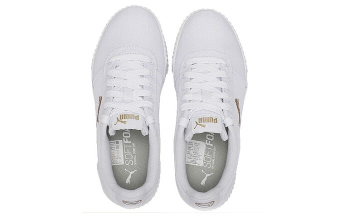 (WMNS) Carina Summer Cat Fritidsbrädeskor Vita/Gyllene