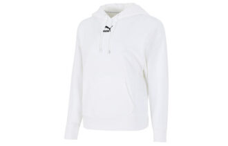 (WMNS) Classics Logo Graphics Hoodie ”Vit”