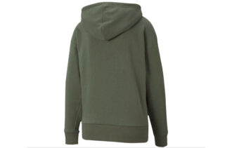 (WMNS) Classics Logo Hoodie ”Olivgrön Vit”