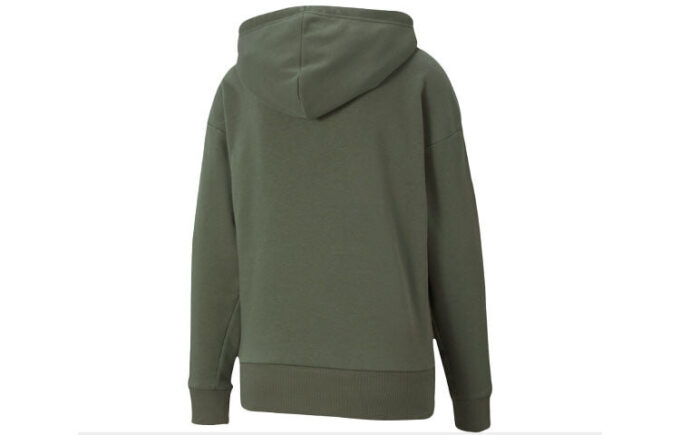 (WMNS) Classics Logo Hoodie ”Olivgrön Vit”