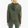 (WMNS) Classics Logo Hoodie ”Olivgrön Vit”