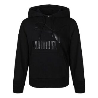 (WMNS) Classics Logo Hoodie ”Svart”