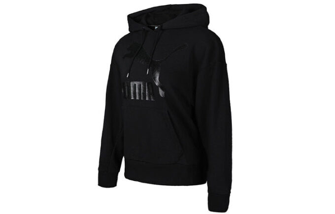 (WMNS) Classics Logo Hoodie ”Svart”