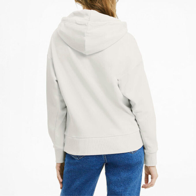 (WMNS) Classics Logo Print Hoodie Grå
