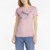 (WMNS) Classics Logo T-shirt med Stor Logotyptryck Sport Kortärmad Rosa