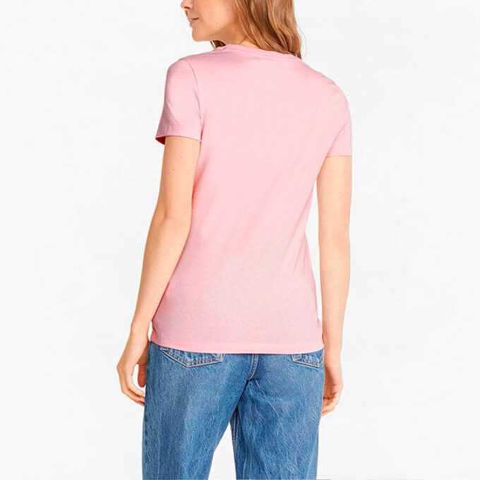 (WMNS) Classics Logo T-shirt med Stor Logotyptryck Sport Kortärmad Rosa
