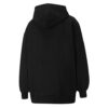 (WMNS) Classics Oversized Logo Print Hoodie Svart