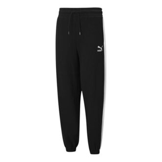 (WMNS) Classics Relaxed Joggers Logo Print Sportsbyxor Svarta