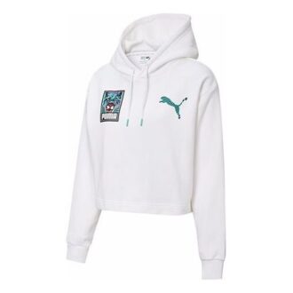 (WMNS) Claw Pack Logo Hoodie ”Vit Blå”