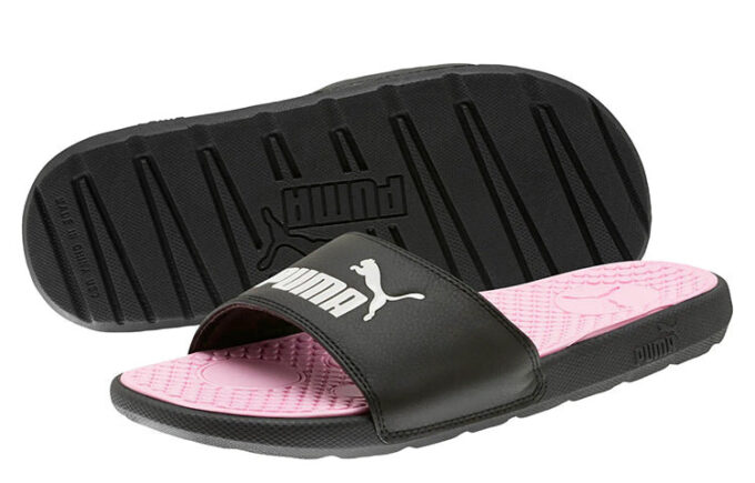(WMNS) Coola Cat Slides ”Svarta Ljusrosa”