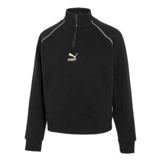 (WMNS) Das Cc Graphic Half-Binded Zip Crew ”Svart”