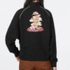 (WMNS) Das Cc Graphic Half-Binded Zip Crew ”Svart”