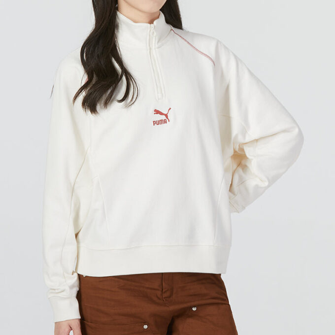 (WMNS) Das Cc Graphic Half-Binded Zip Crew ”Vit”
