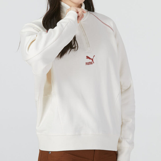 (WMNS) Das Cc Graphic Half-Binded Zip Crew ”Vit”