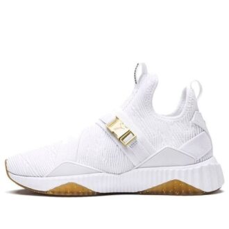 (WMNS) Defy Varsity Mid ”Vit Metallic Guld”