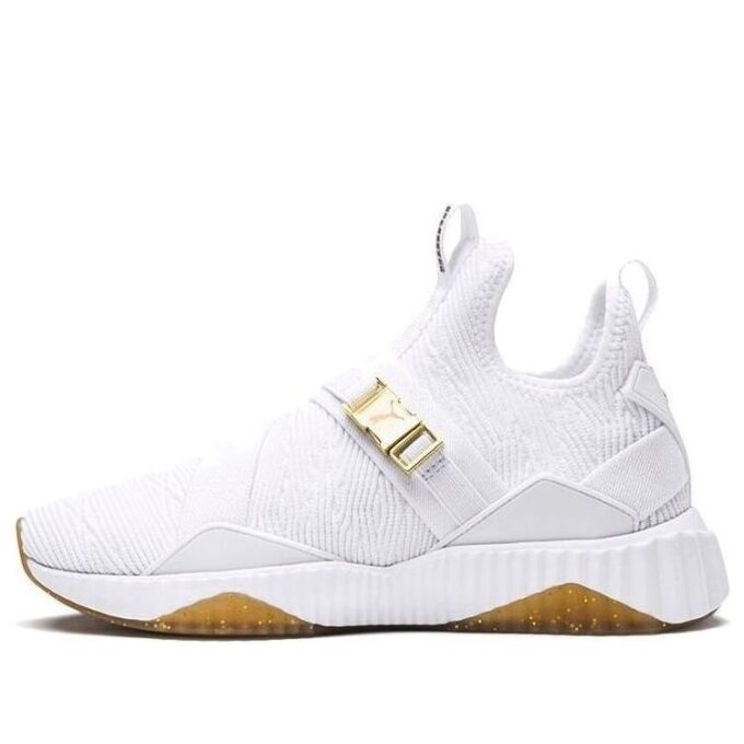 (WMNS) Defy Varsity Mid ”Vit Metallic Guld”